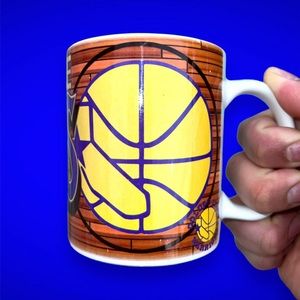 Vintage 90s NBA Golden State Warriors coffee mug